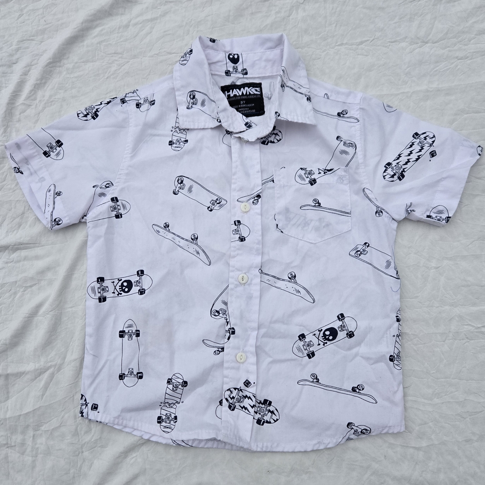 Tony Hawk White Button Down Shirt